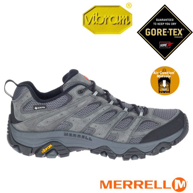 【MERRELL】男 MOAB 3 GORE-TEX 多功能防水透氣登山健行鞋.登山鞋/ML035799 鐵灰✿30E010